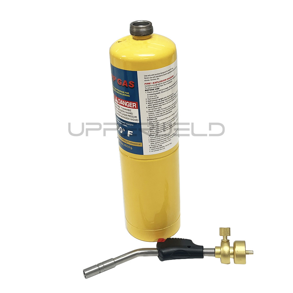 Trigger Start Gas Welding Propane Torch Head Self Ignition Handhold Cylinder Soldering Brazing Triple Point Flame