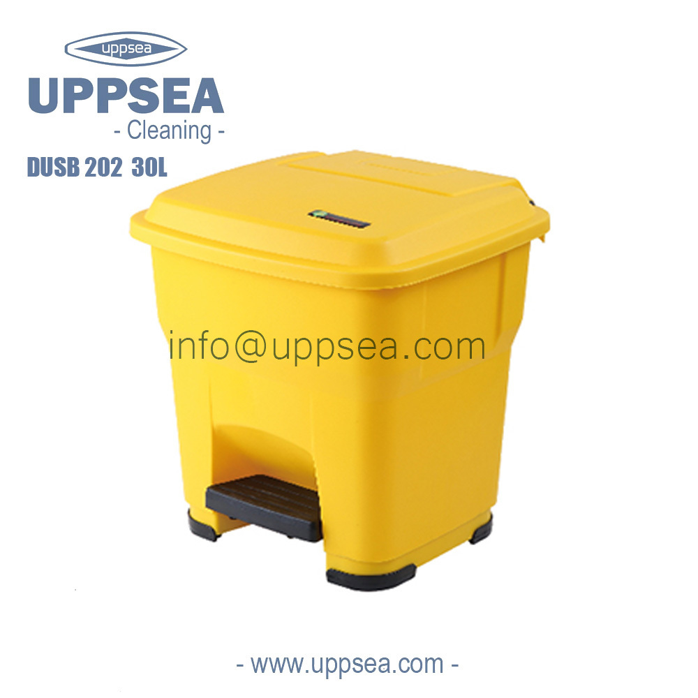 Large capacity foot step pedal dustbin garbage can 55 L/14.5 Gallon indoor outdoor trash bin hand free waste bin with cover