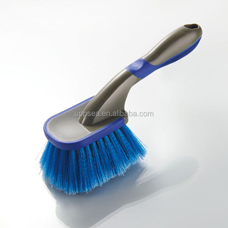 Scrub Brush Comfort Grip  Stiff Bristles  Heavy Duty Cleaning Brushes for Bathroom Shower Sink Carpet Floor