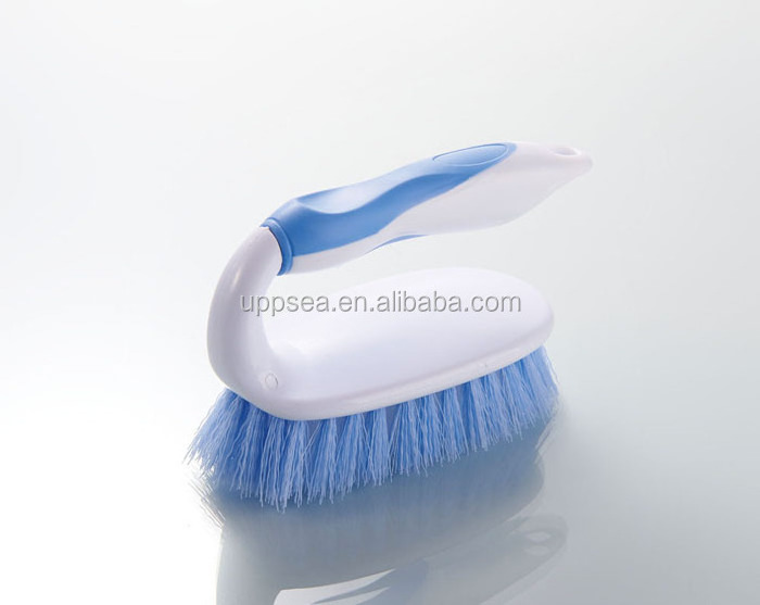 Scrub Brush Comfort Grip  Stiff Bristles  Heavy Duty Cleaning Brushes for Bathroom Shower Sink Carpet Floor