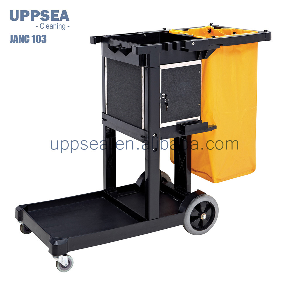 Janitorial Housekeeping Cart Hotel Mop Cleaning Trolley