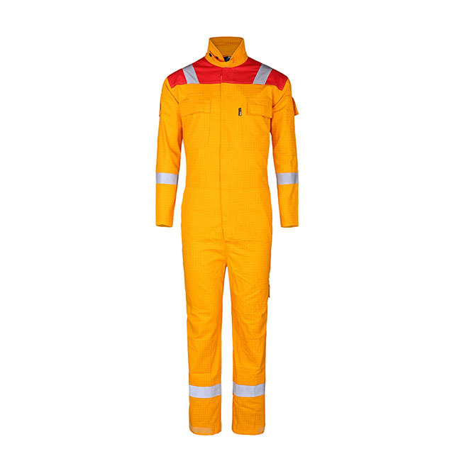 EN11612 FR Workwear NFPA2112 100% Cotton Overall FR Reflective Durable Protective Coverall