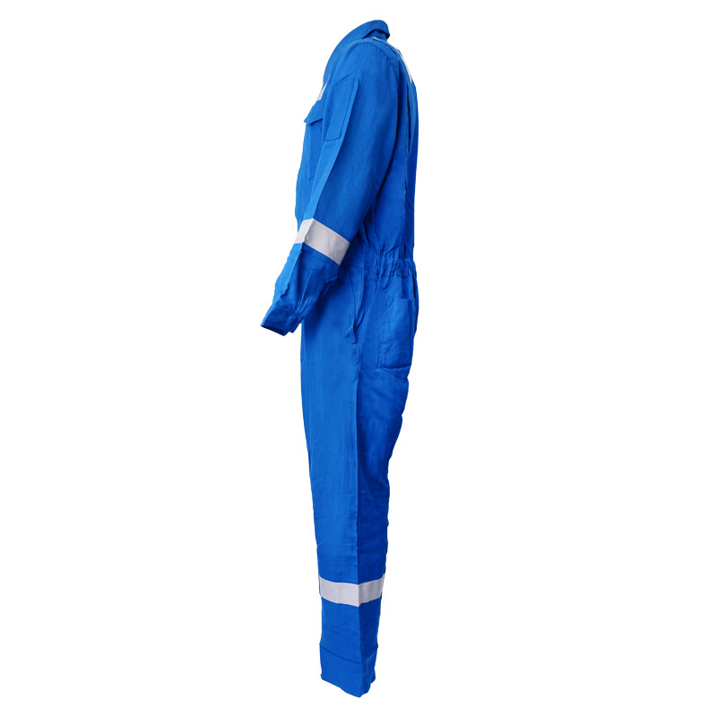 Coverall 100% Cotton Boiler Suits Coverall Workwear with Reflective Tape Oil Drill Coverall