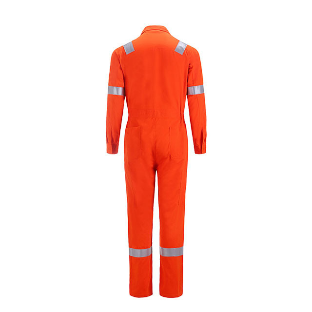 EN11612 FR Workwear NFPA2112 100% Cotton Overall FR Reflective Durable Protective Coverall