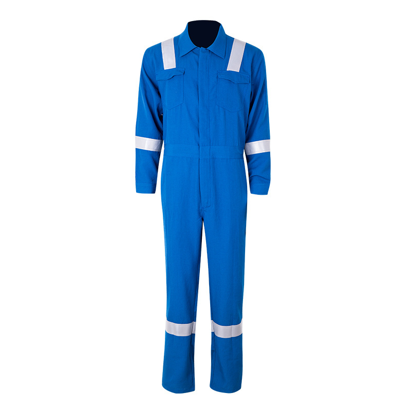 Coverall 100% Cotton Boiler Suits Coverall Workwear with Reflective Tape Oil Drill Coverall