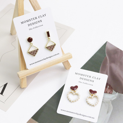 Wholesale Custom Logo Die Cut Paper Earring Cards Hanging Jewelry Display Card Holder For Necklace Bracelet Headband BestSuppliers