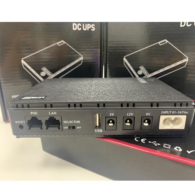 Mini DC UPS for Router WiFi 18W  Optional