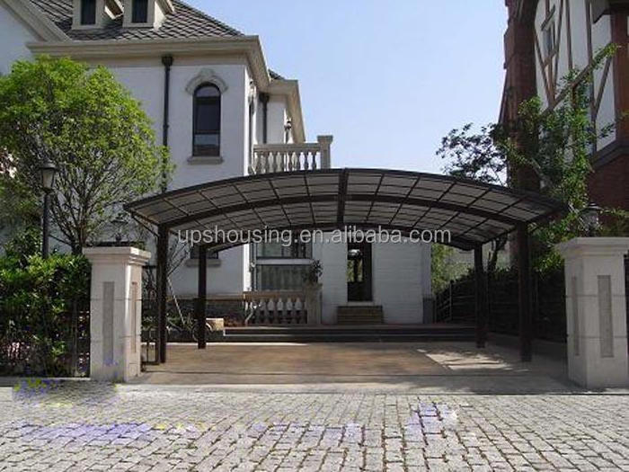 Outdoor sun shade polycarbonate cheap carports parking cantilever metal frame car port garage canopy aluminium carport