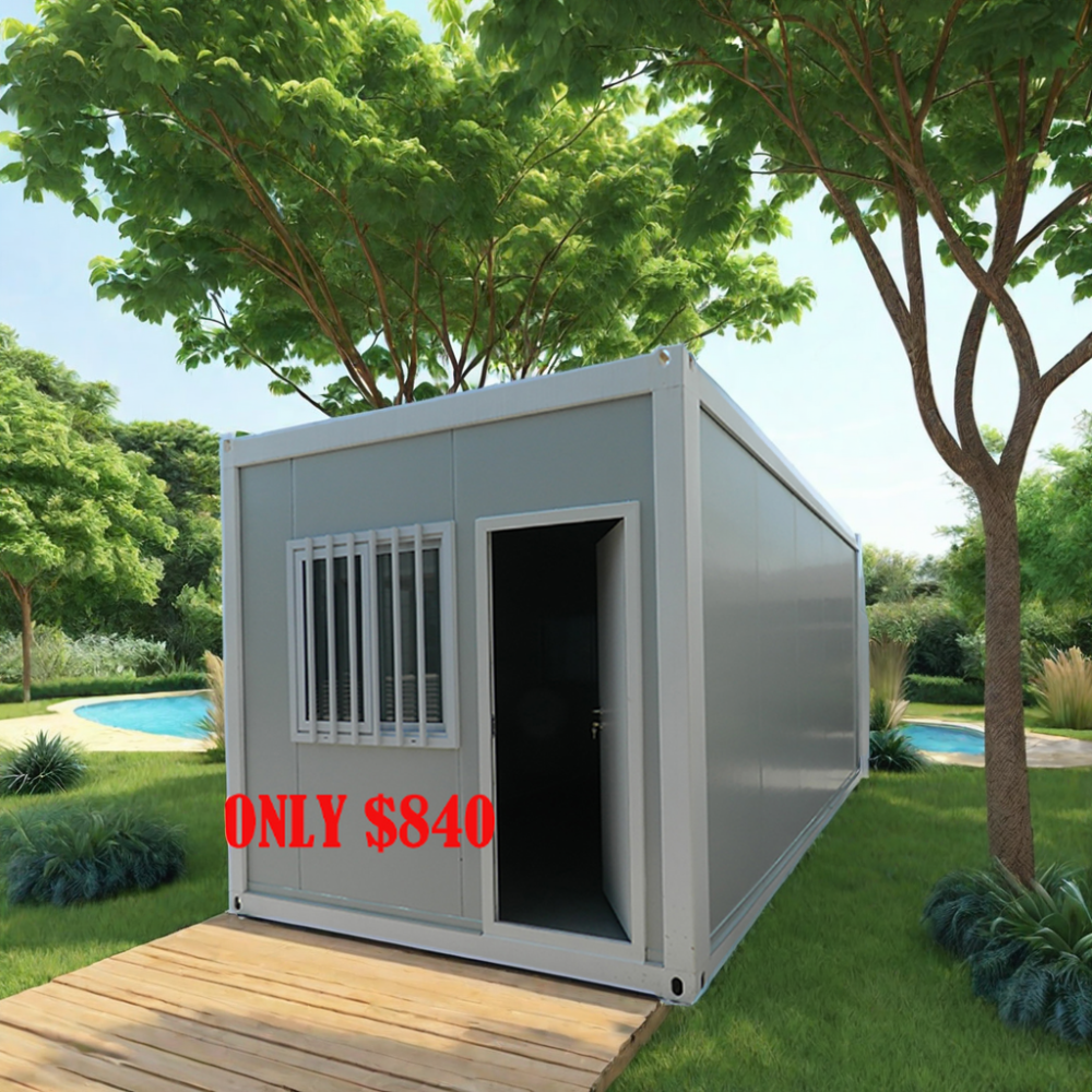 UPS Detachable Cheap Prefabricated modular container house  Portable tiny  20ft flat pack container house from china factory