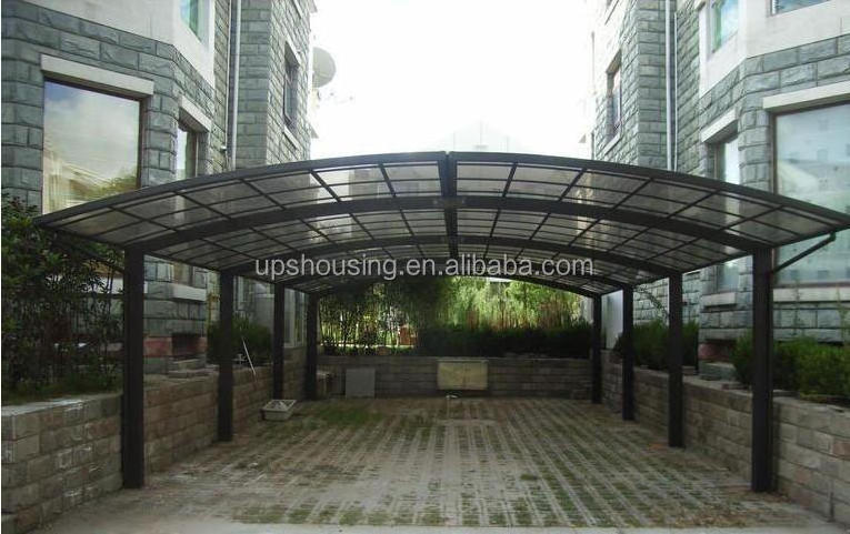 Outdoor sun shade polycarbonate cheap carports parking cantilever metal frame car port garage canopy aluminium carport