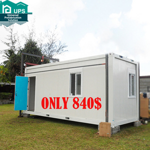 UPS 20FT Container house cabin Flat pack small portable container housing unit for bars and cafes or living or office using