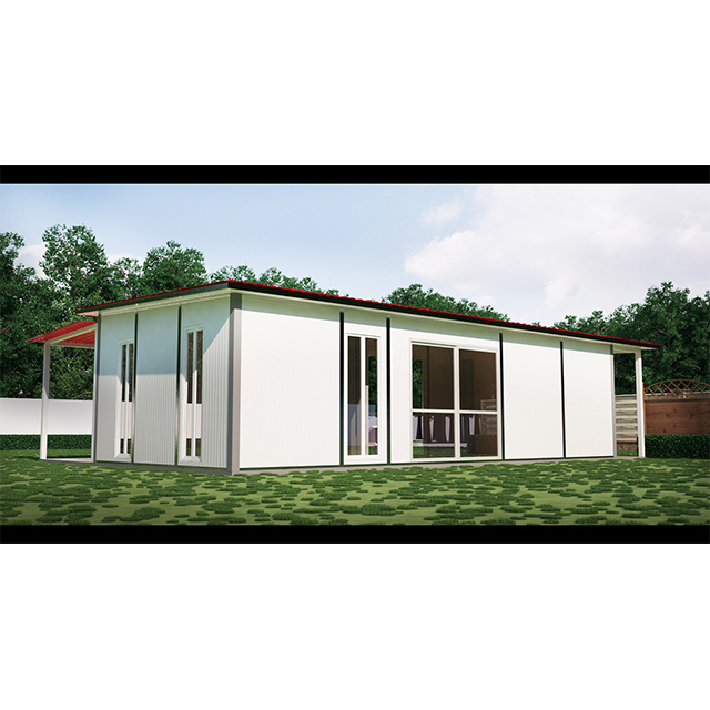 Popular Economic relocatable homes light steel sandwich panel prefabricated houses