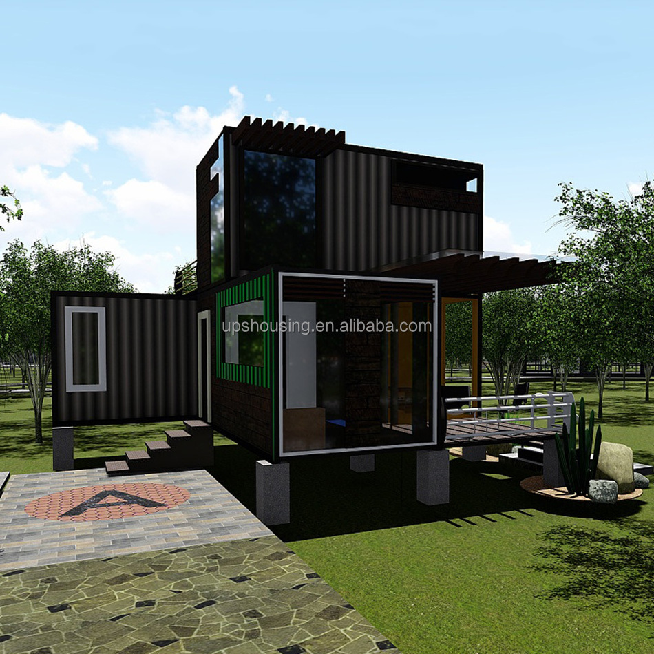 Popular modular 20ft container house furnished eco friendly mobile 2 bedroom container homes for sale