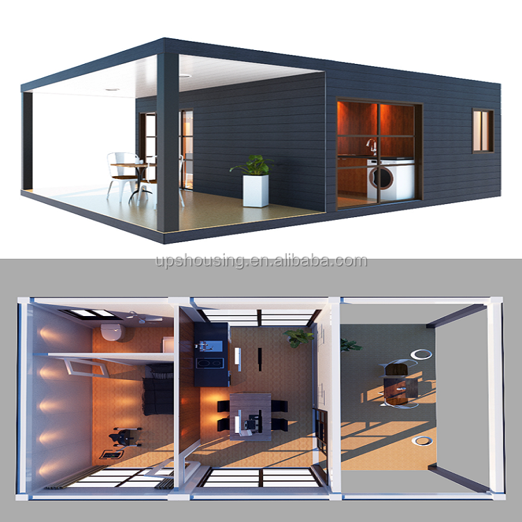 UPS product low cost china FOB / CIF shipping container frames flat pack house one stop service