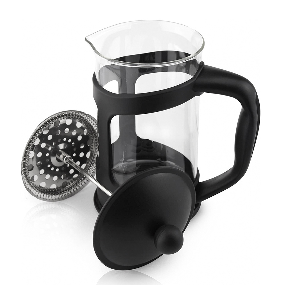 Press Coffee Maker Pot Glass French Press High Borosilicate Glass With Stainless Steel Lid For Sale