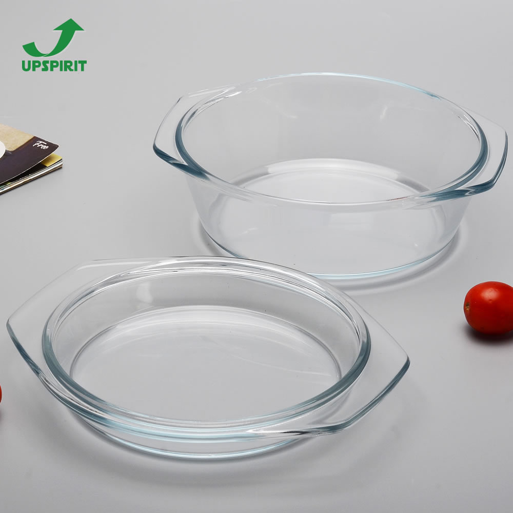 Heat Resistant Glass Baking Tray Glass Bakeware For Oven Microwave