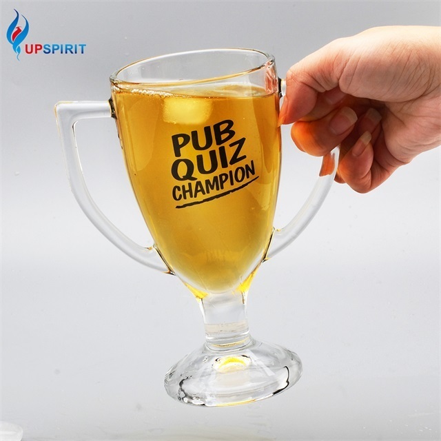 Wholesale Bar Glassware Champion Glass Beer Cup  Double Sided Drinking  Steins Beer Mug