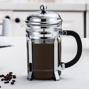 French Press Coffee Maker with 4 Level Systems Stainless Steel Bottom Brews Coffee Large 600ml Carafe Coffee Presser