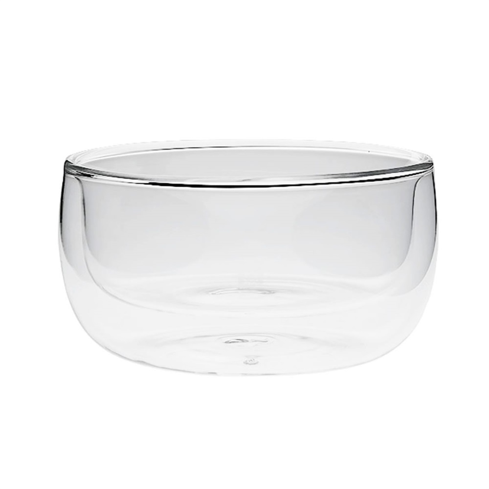 High Temperature Double Wall Glass Bowl Salad Bowl Ice Cream Yogurt Dessert Bowl