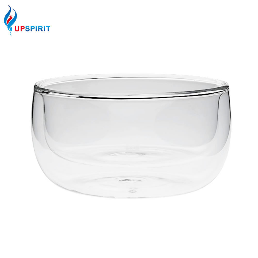 High Temperature Double Wall Glass Bowl Salad Bowl Ice Cream Yogurt Dessert Bowl