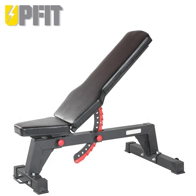 UPFIT Hot Sale  Adjustable Incline Sit Up Bench  Folding multifunction dumbbell exercise weight flat bench