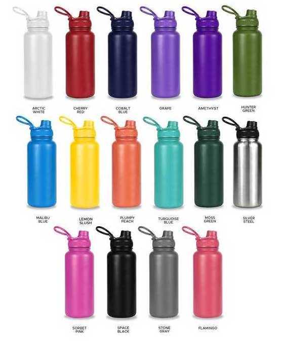 Customized logo small mouth 500ml 650ml 2.2 litre 18 oz 24oz bpa free straw 2 lids sports 18/8 stainless steel water bottle cold