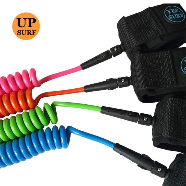 Coiled or Straight Leg Rope Surfboards Leash SUP Leash Coil