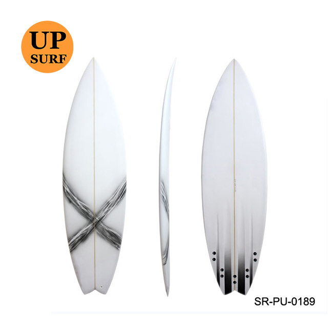 PU foam surfboard high quality surf board with plastic surfboard fin