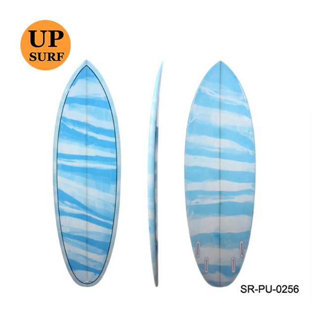 PU foam surfboard high quality surf board with plastic surfboard fin