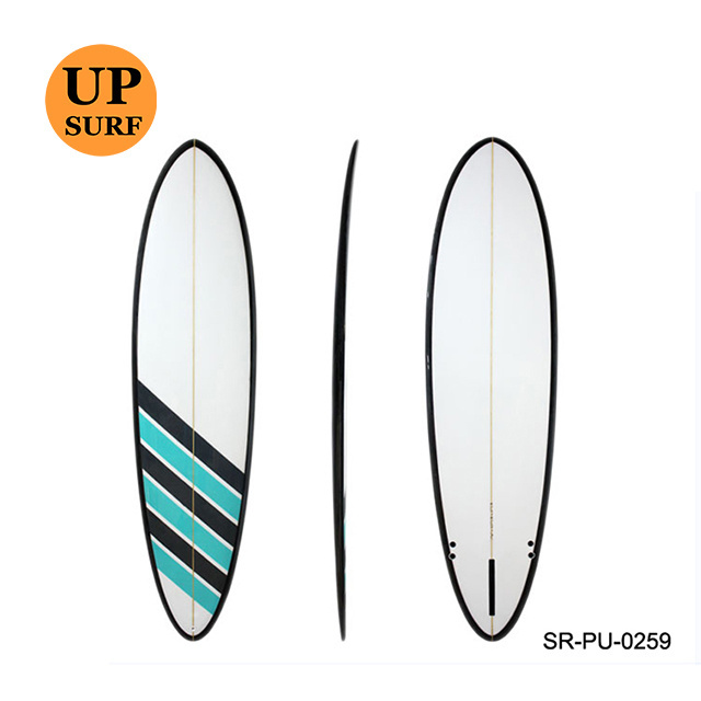 PU foam surfboard high quality surf board with plastic surfboard fin