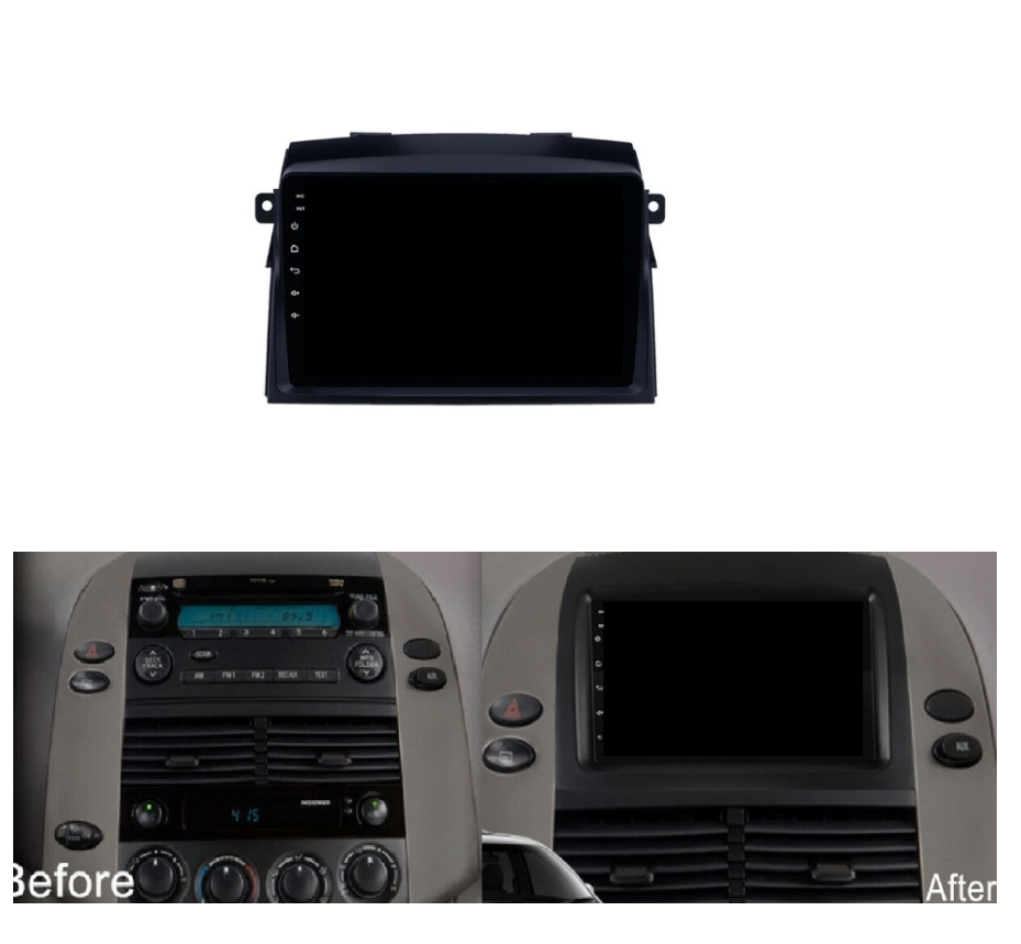 UPSZTEC Large Screen Android System Special DVD GPS Car Video Player for Toyota Sienna 2 II 3 XL30 2003-2010 2010-2014 2015-2022