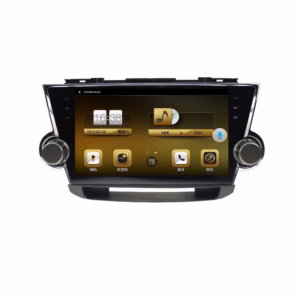 Car GPS Multimedia System Player For Toyota Highlander