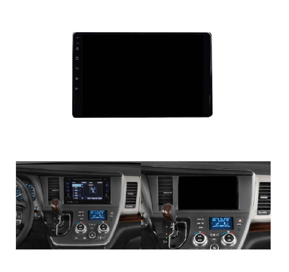 UPSZTEC Large Screen Android System Special DVD GPS Car Video Player for Toyota Sienna 2 II 3 XL30 2003-2010 2010-2014 2015-2022