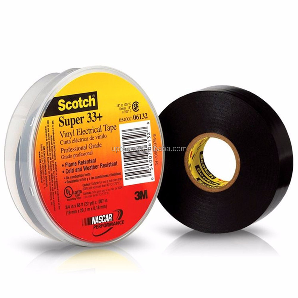 3 M Fireproof Scotch33+ PVC Vinyl Electrical Insulation Tape 3 M 33 for 1000V Insulating