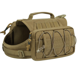 Heavy Duty 1000D Nylon Outdoor Hound Vest Bag For Medium Large Dogs Tactical Saddlebags Pack