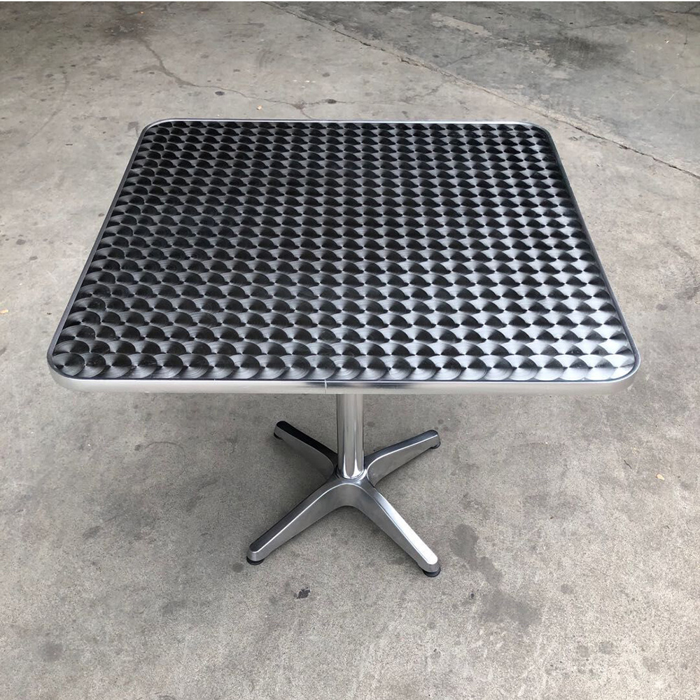 (SP-AT362) Modern small square outdoor table balcony aluminum table