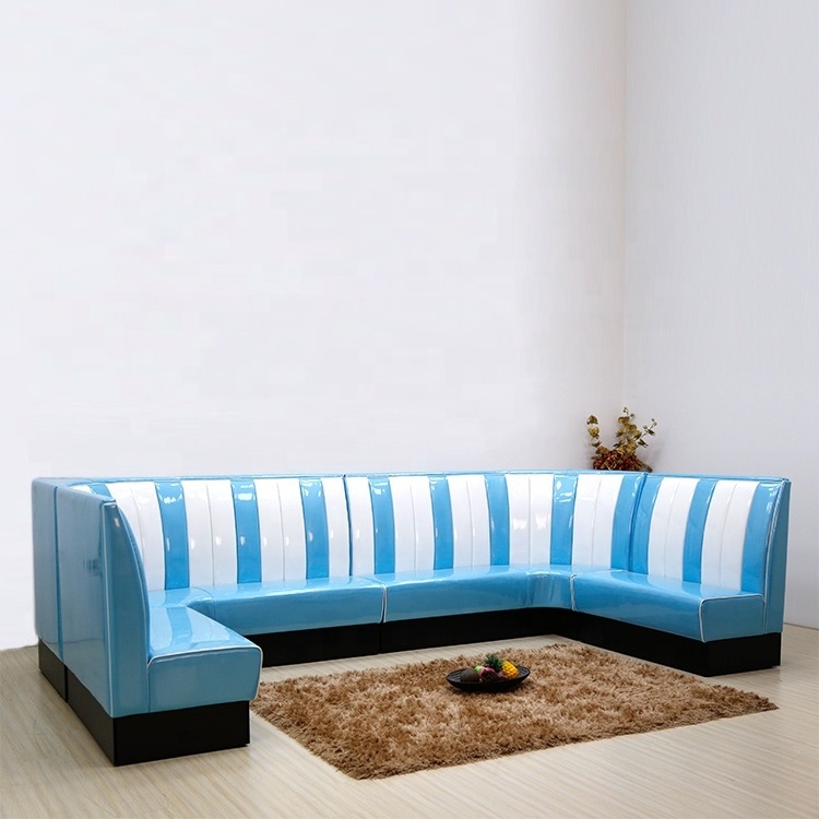 (SP-KS269-1) Modern L shape restaurant corner booths corner sofa