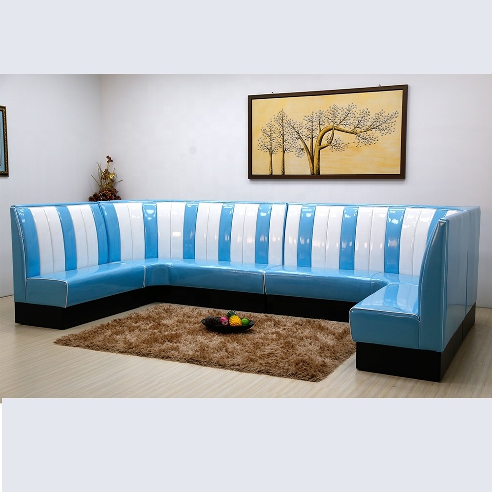 (SP-KS269-1) Modern L shape restaurant corner booths corner sofa