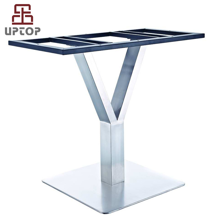 (SP-STL256) Furniture Legs decorative pedestal stainless steel table base for glass