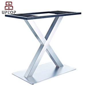 (SP-STL256) Furniture Legs decorative pedestal stainless steel table base for glass