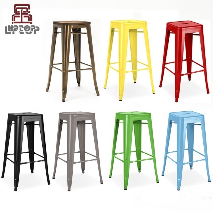 (SP-MC037) Wholesale cheap used antique vintage industrial metal bar stools