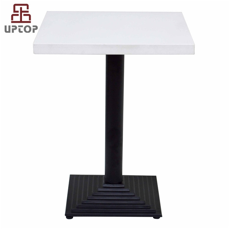 (SP-RT108) Cafeteria table and chair, Square Wood Top Cafeteria Table