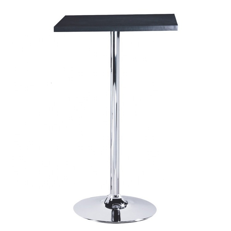 (SP-BT623) Modern furniture stainless steel high table for sale wooden bar table plastic club table cheap price durable