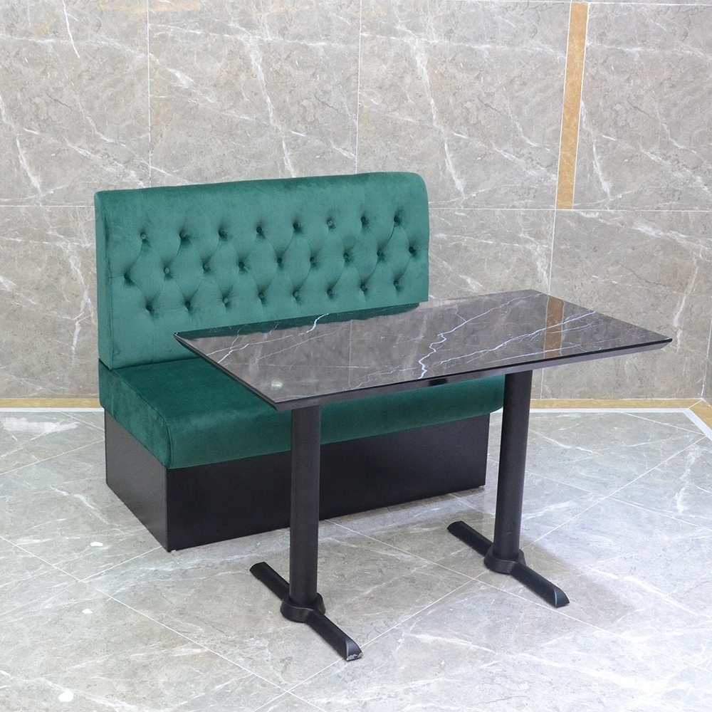 (SP-KS108) Green sofa used furniture restaurant booth seating for sale