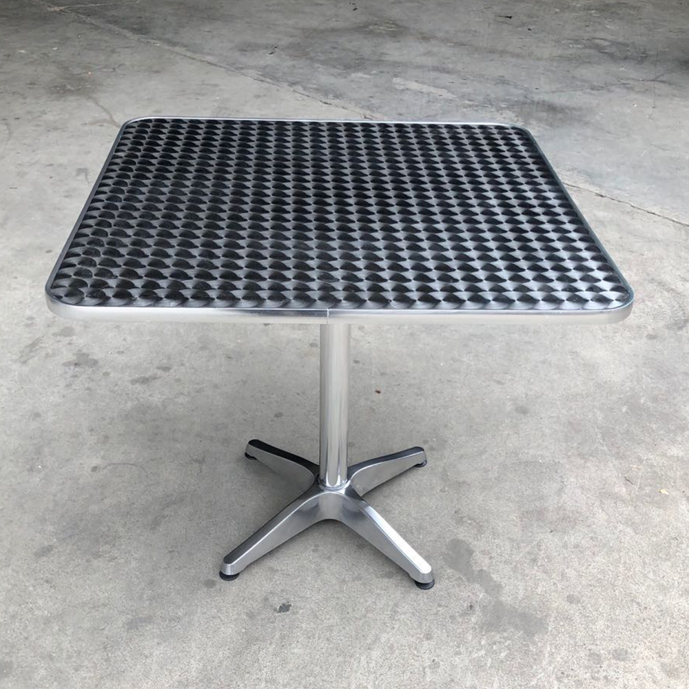 (SP-AT362) Modern small square outdoor table balcony aluminum table