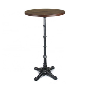 (SP-BT506) Modern Style Metal Base Round High Glass Home Bar Table