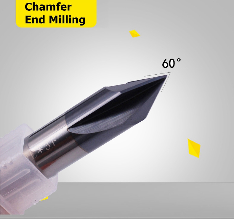 CNC 45 degree carbide chamfer end mill