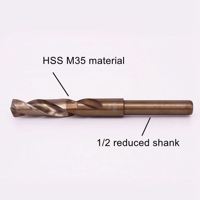 6mm reduced shank tapered m35 hss m42 cobalt twist drill bits for metal