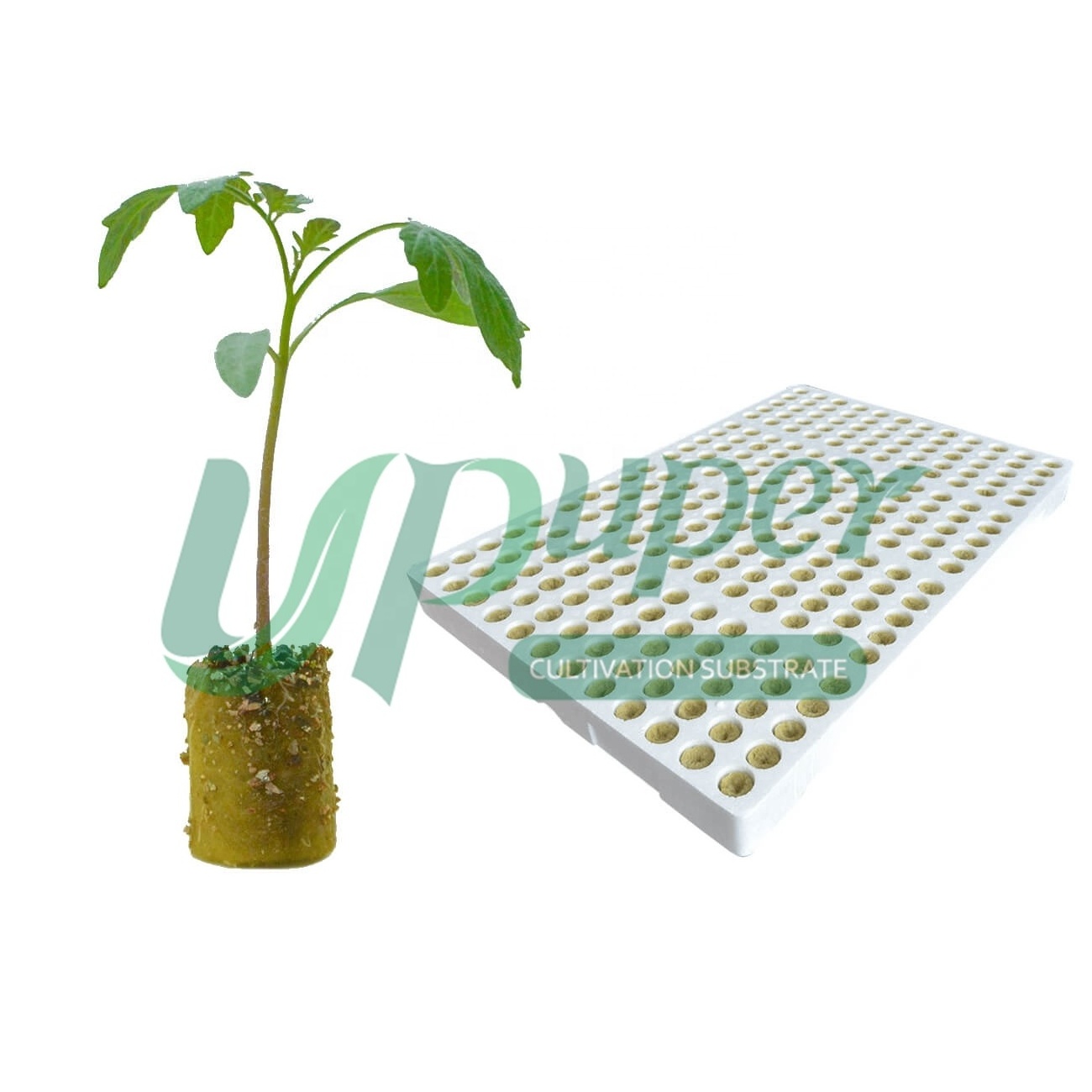 UPuper vertical farm plant cutting vegetable tomato cucumber seeds rock wool propagation sheets seedling plug tray