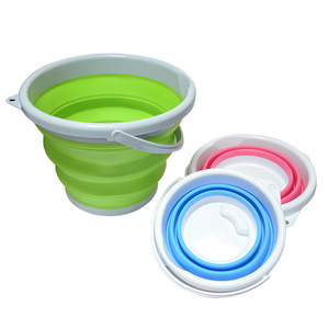 Collapsible  new hot Foldable Silicone Bucket Convenient Folding Bucket For Outdoor Fishing Beach Home Cleaning